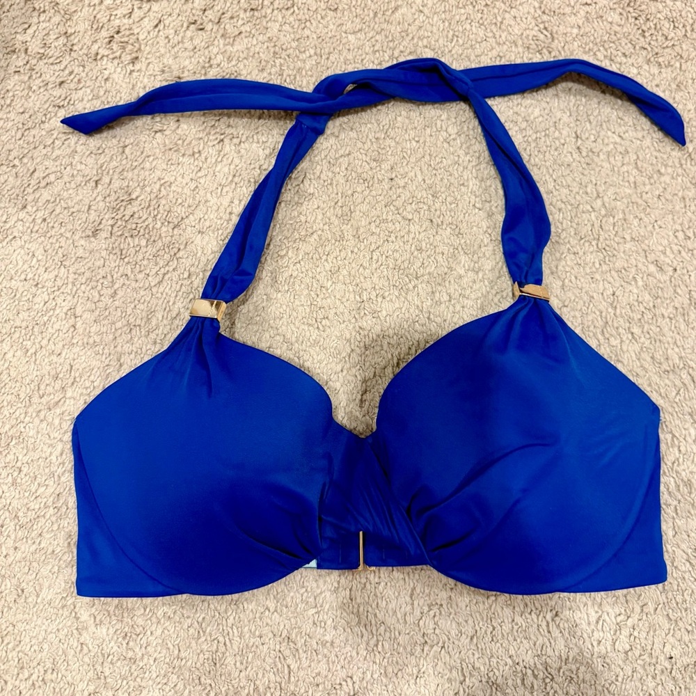 Victoria’s Secret - Blue Halter Neck Bikini Top - 36C